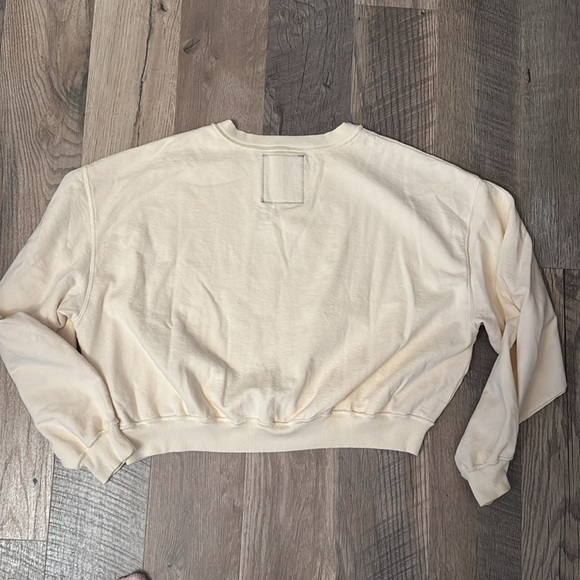 NEW PEOPLE OF LEISURE Rolling Stones oversized cropped sweatshirt Large A00200 - Picture 3 of 4